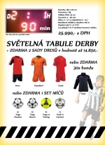 Světelná tabule Derby + zboží zdarma