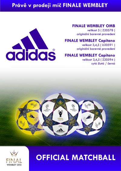 Fotbalový míč ADIDAS Finale Wembley OMB