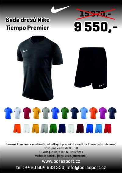 Nike Tiempo Premier - AKČNÍ SADA DRESŮ