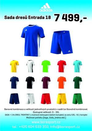 Sada dresů ADIDAS Entrada 18 - AKCE