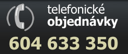 Telefonické objednávky 604 633 350